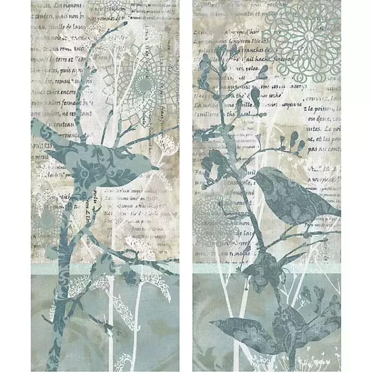 Winter Birds I & II Canvas Art Prints, Set of 2>Kirklands Home Discount