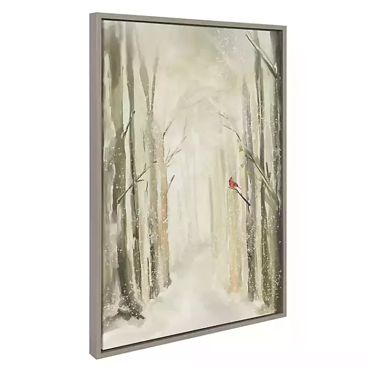 Winter Forest Landscape Framed Canvas Art Print>Kirklands Home Clearance