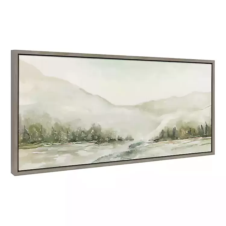 Winter Mountain Landscape Framed Canvas Art Print>Kirklands Home Best Sale