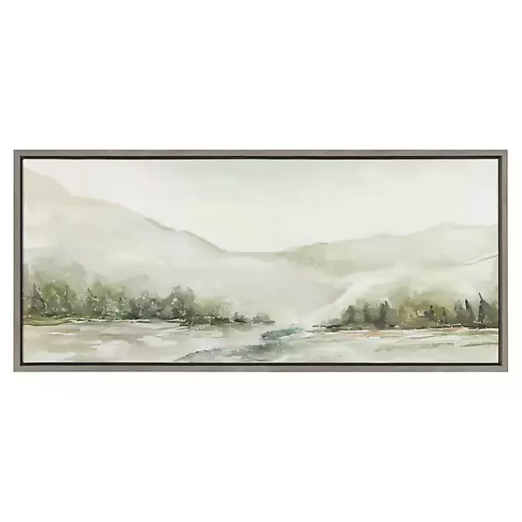 Winter Mountain Landscape Framed Canvas Art Print>Kirklands Home Best Sale
