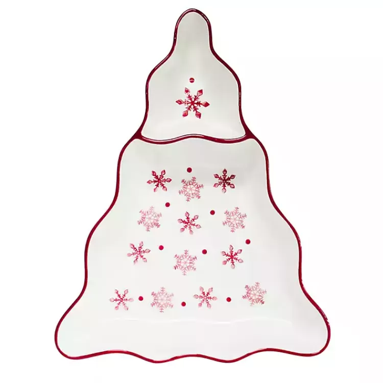 Winterfest Tree Chip and Dip Platter>Kirklands Home Fashion
