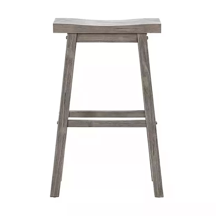 Wire Brushed Saddle Wood Bar Stool>Kirklands Home Clearance