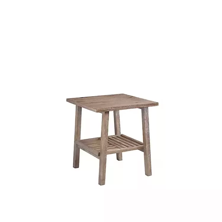 Wire Brushed Natural Accent Table>Kirklands Home Discount