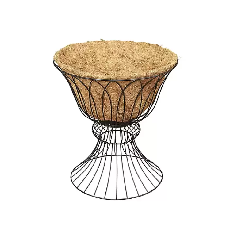 Wire Hourglass Planter with Coco Mat Liner>Kirklands Home Outlet