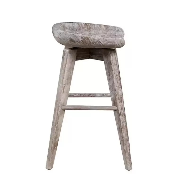wirebrushed_barnwood_swivel_counter_stool_2.webp Wirebrushed Barnwood Swivel Counter Stool>Kirklands Home Shop