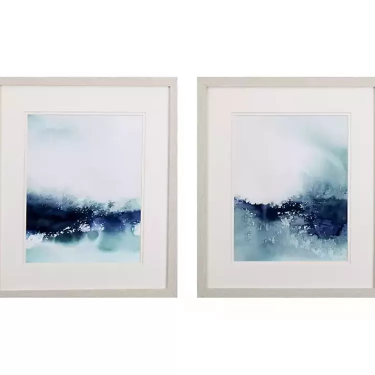 Wispy Waves Framed Art Prints, Set of 2>Kirklands Home Fashion