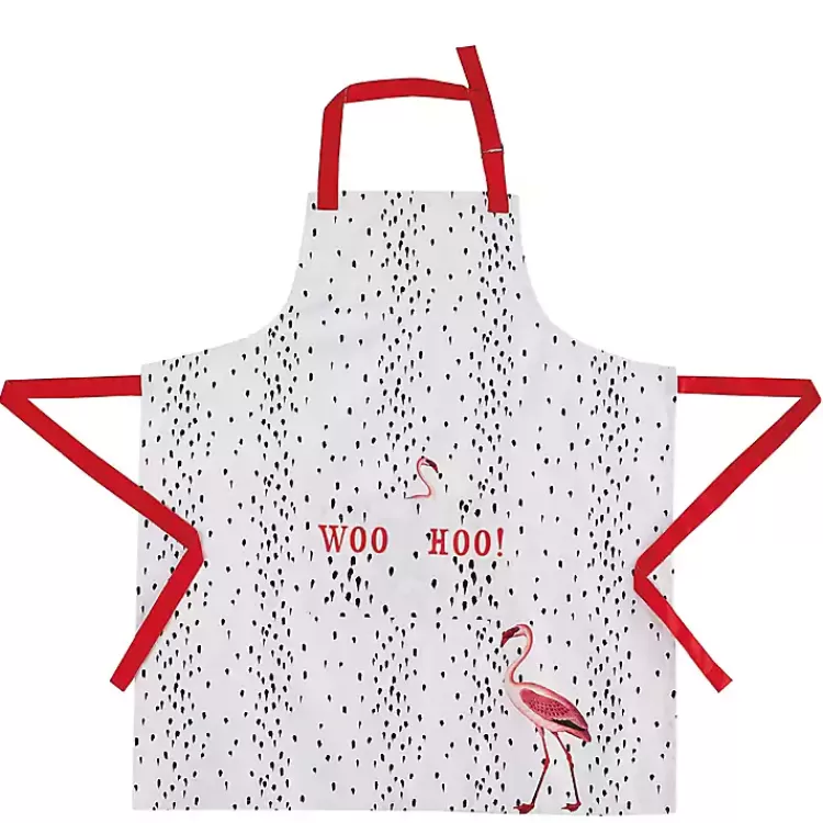 Woo Hoo Flamingo Apron>Kirklands Home Best