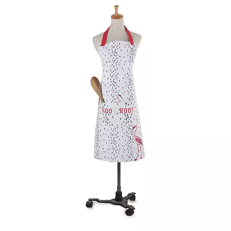 Woo Hoo Flamingo Apron>Kirklands Home Best