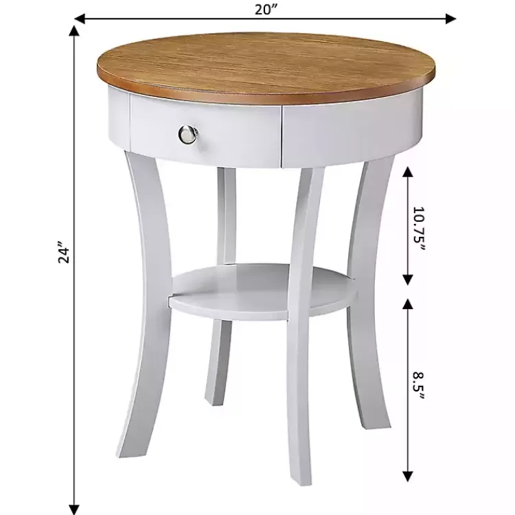 wood__white_curved_legs_round_drawer_accent_table_6.webp Wood & White Curved Legs Round Drawer Accent Table>Kirklands Home Flash Sale