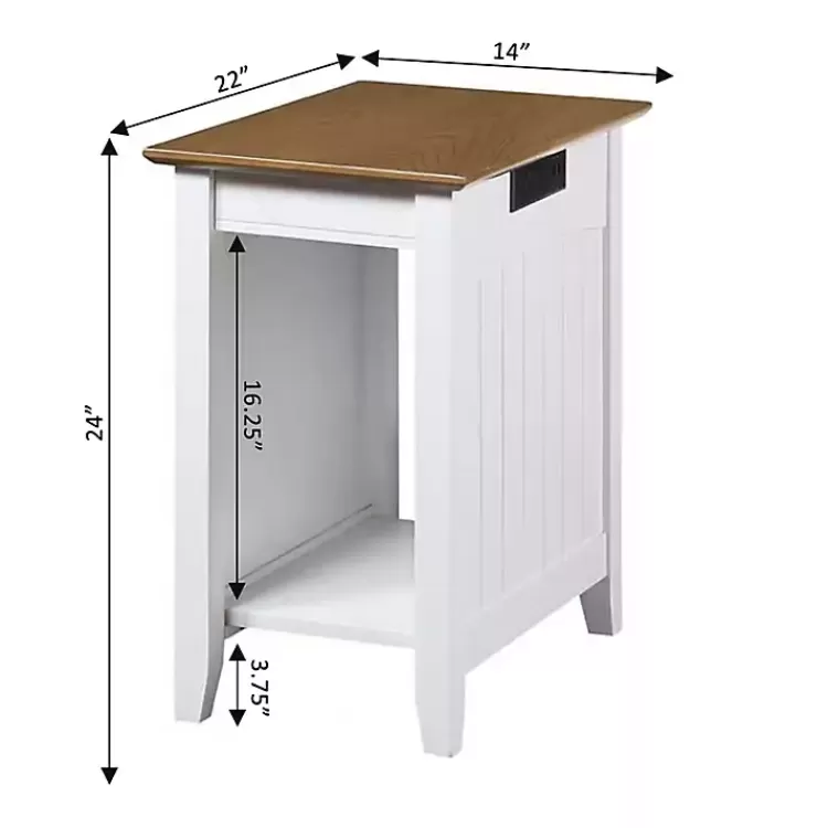 wood__white_twotone_charging_open_accent_table_4.webp Wood & Two-Tone Charging Open Accent Table>Kirklands Home Cheap