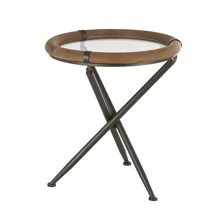 wood_and_glass_round_tripod_accent_table_5.webp Wood and Glass Round Tripod Accent Table>Kirklands Home Sale