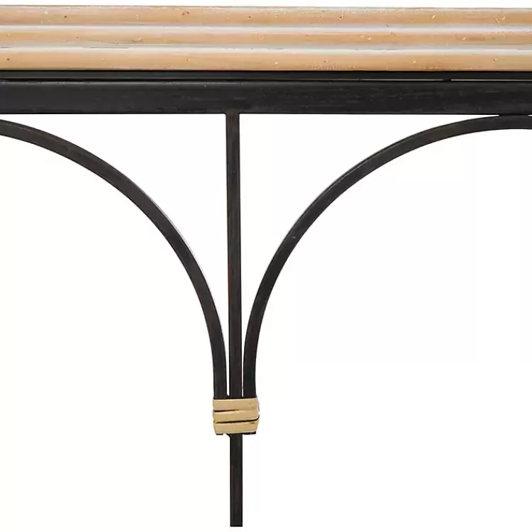 Wood and Metal Arches Console Table>Kirklands Home Best Sale