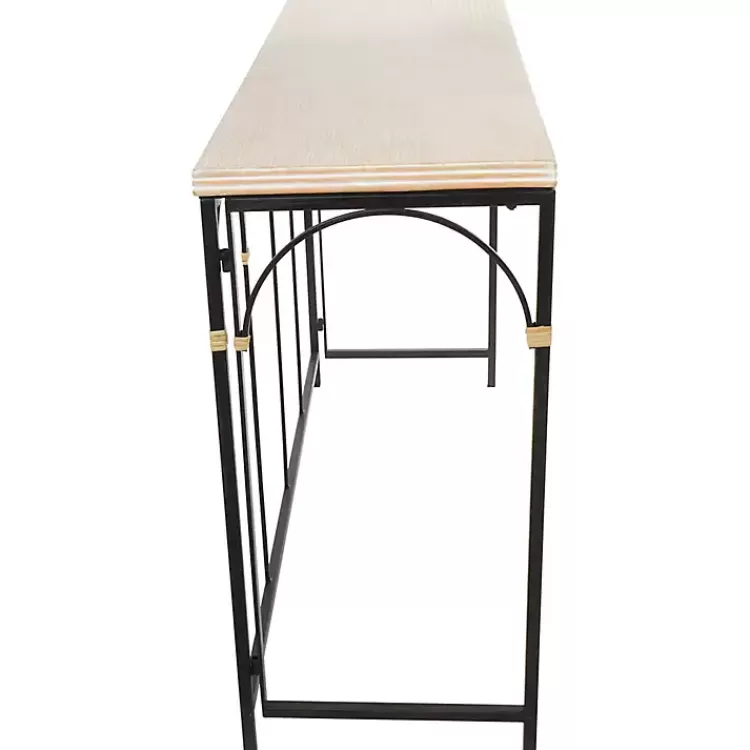 wood_and_metal_arches_console_table_4.webp Wood and Metal Arches Console Table>Kirklands Home Best Sale