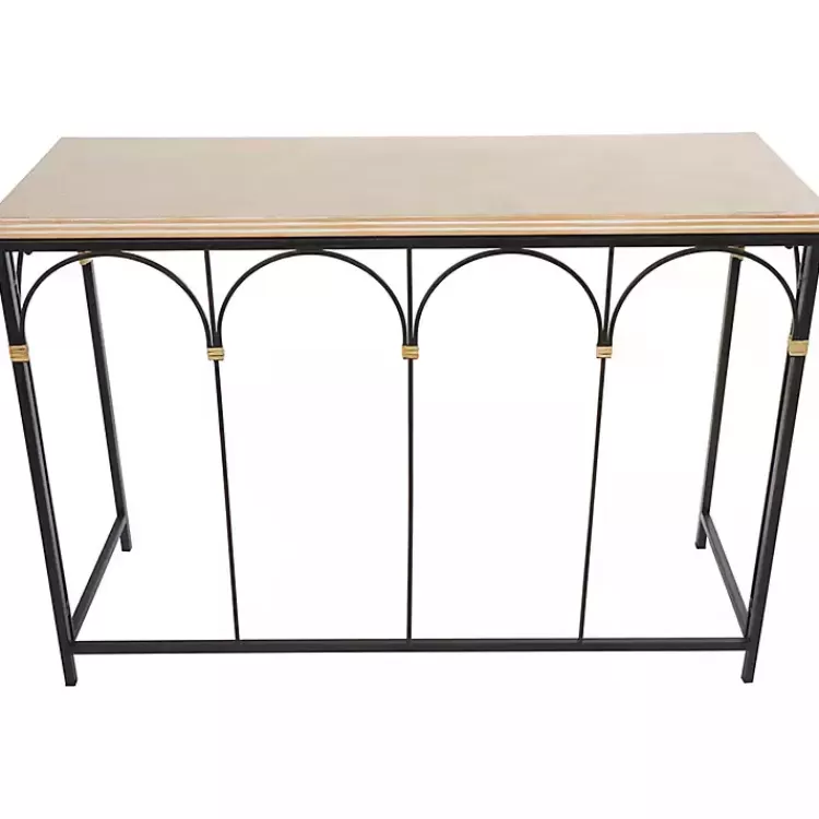 wood_and_metal_arches_console_table_5.webp Wood and Metal Arches Console Table>Kirklands Home Best Sale
