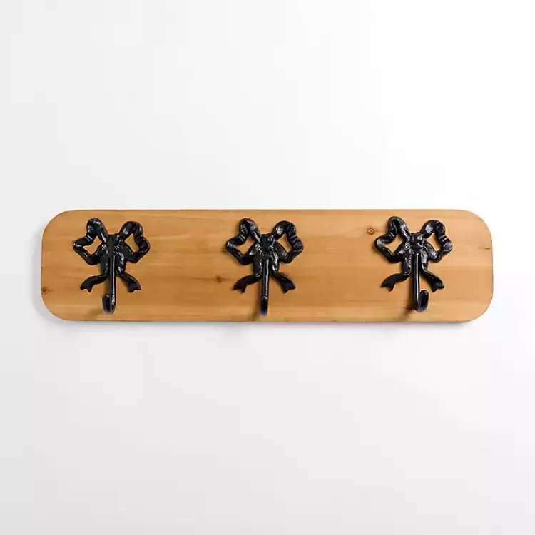 Wood and Metal Bow Wall Hooks>Kirklands Home Cheap