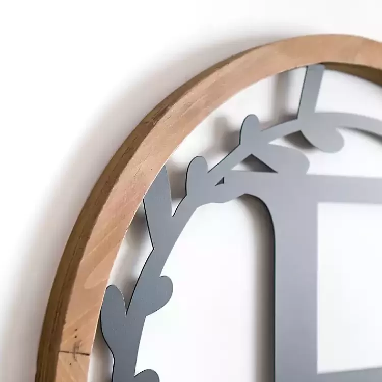 wood_and_metal_laurel_monogram_e_plaque_2.webp Wood and Metal Laurel Monogram E Plaque>Kirklands Home Hot