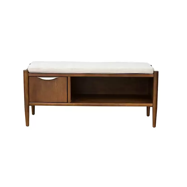 wood_arcadia_storage_bench_with_cushion_2.webp Wood Arcadia Storage Bench with Cushion>Kirklands Home Outlet
