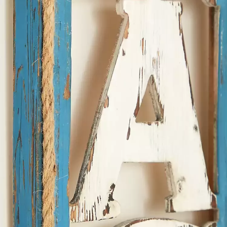 Wood Cut-Out Beach Hanging Wall Plaque>Kirklands Home Flash Sale