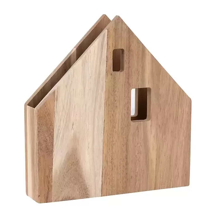 Wood House Shaped Napkin Holder>Kirklands Home Outlet