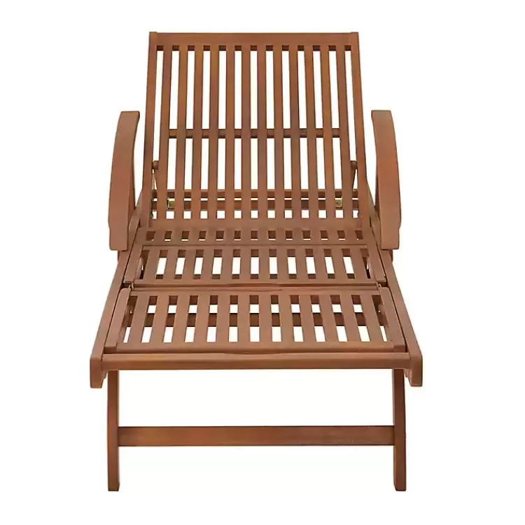 Wood 2-pc. Outdoor Lounge Chair with Leg Rest Set>Kirklands Home Cheap