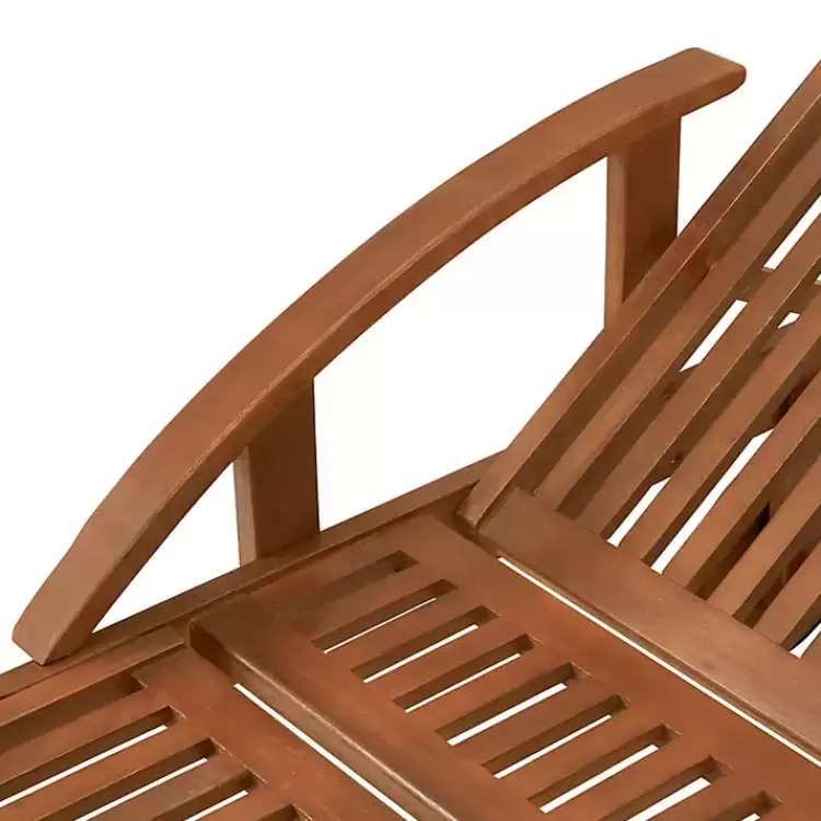 Wood 2-pc. Outdoor Lounge Chair with Leg Rest Set>Kirklands Home Cheap