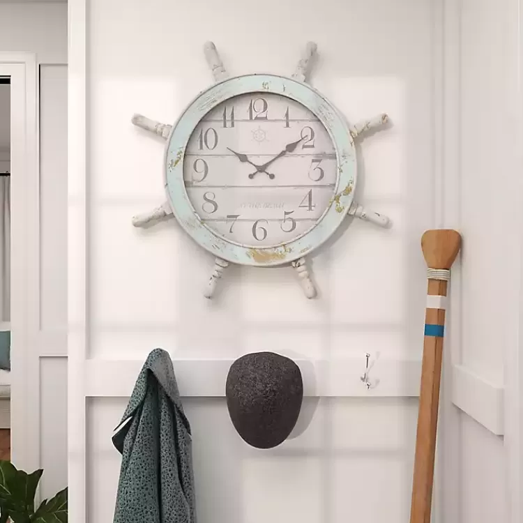 wood_ship_wheel_wall_clock_2.webp Wood Ship Wheel Wall Clock>Kirklands Home Cheap