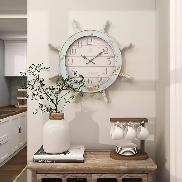 wood_ship_wheel_wall_clock_3.webp Wood Ship Wheel Wall Clock>Kirklands Home Cheap