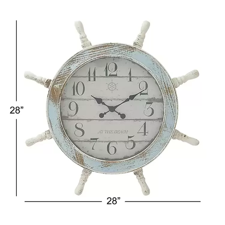 wood_ship_wheel_wall_clock_8.webp Wood Ship Wheel Wall Clock>Kirklands Home Cheap