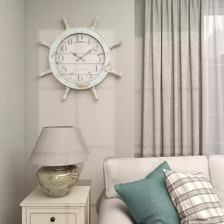 wood_ship_wheel_wall_clock_9.webp Wood Ship Wheel Wall Clock>Kirklands Home Cheap