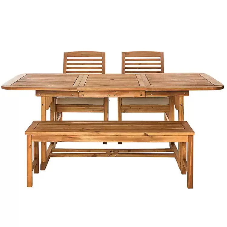 wood_slat_back_pc_outdoor_dining_set_2.webp Wood Slat Back 4-pc. Outdoor Dining Set>Kirklands Home Shop