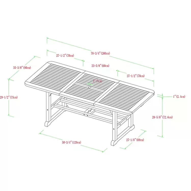 wood_slat_back_pc_outdoor_dining_set_4.webp Wood Slat Back 4-pc. Outdoor Dining Set>Kirklands Home Shop