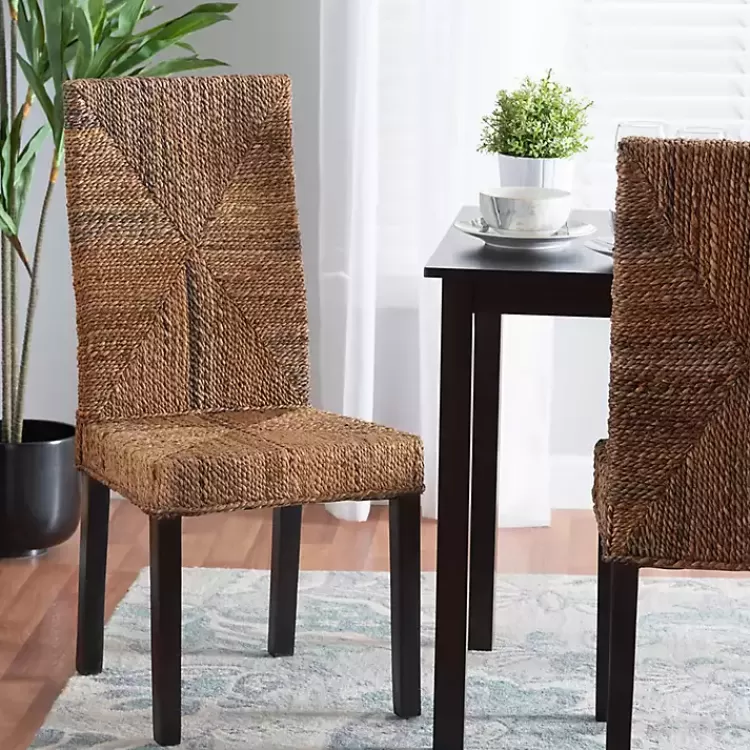 woven_banana_fiber_and_mahogany_dining_chair_7.webp Woven Banana Fiber and Mahogany Dining Chair>Kirklands Home Store