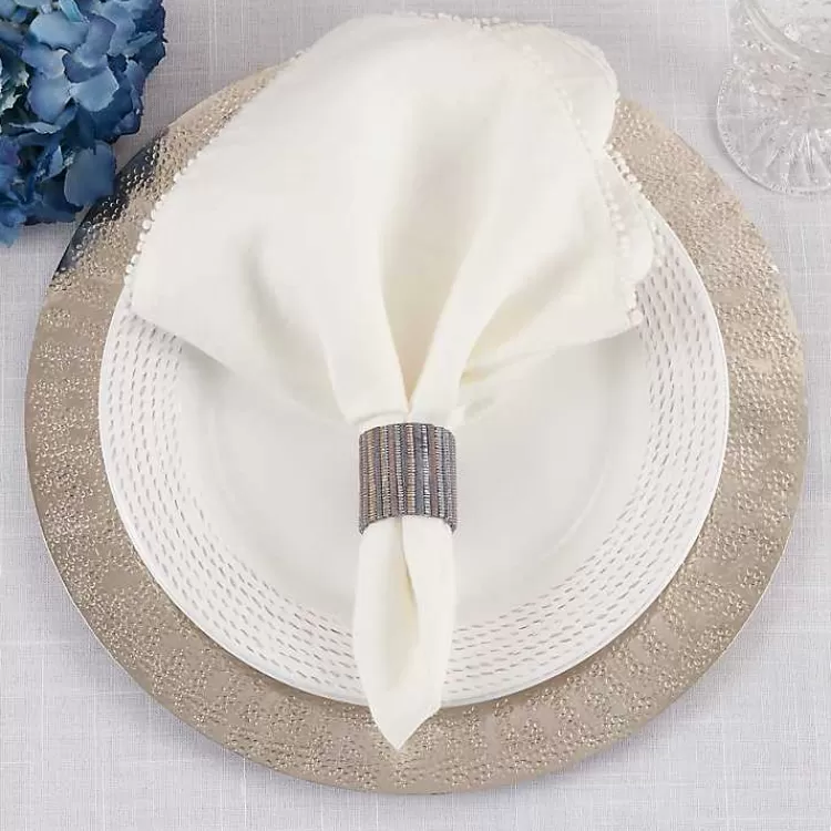 Woven Indigo 4-pc. Napkin Ring Set>Kirklands Home Fashion