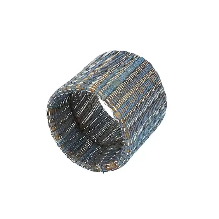 Woven Indigo 4-pc. Napkin Ring Set>Kirklands Home Fashion