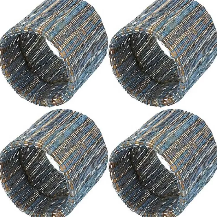 woven_indigo_pc_napkin_ring_set_2.webp Woven Indigo 4-pc. Napkin Ring Set>Kirklands Home Fashion