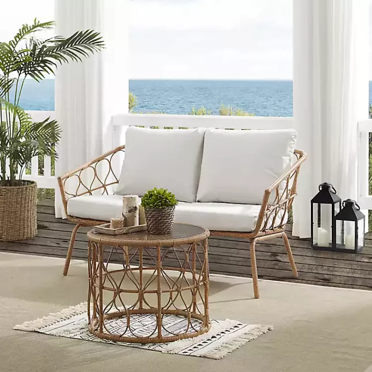 woven_loop_rattan_pc_outdoor_loveseat_set_5.webp Woven Loop Rattan 2-pc. Outdoor Loveseat Set>Kirklands Home Cheap