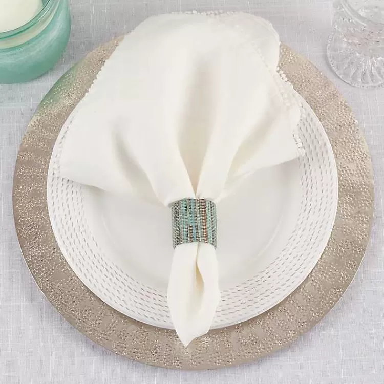 Woven Minty 4-pc. Napkin Ring Set>Kirklands Home Discount