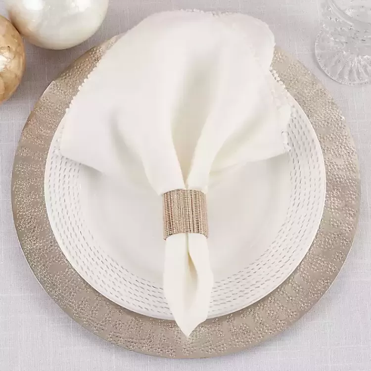 Woven Neutral 4-pc. Napkin Ring Set>Kirklands Home Sale