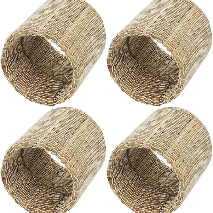 woven_neutral_pc_napkin_ring_set_2.webp Woven Neutral 4-pc. Napkin Ring Set>Kirklands Home Sale