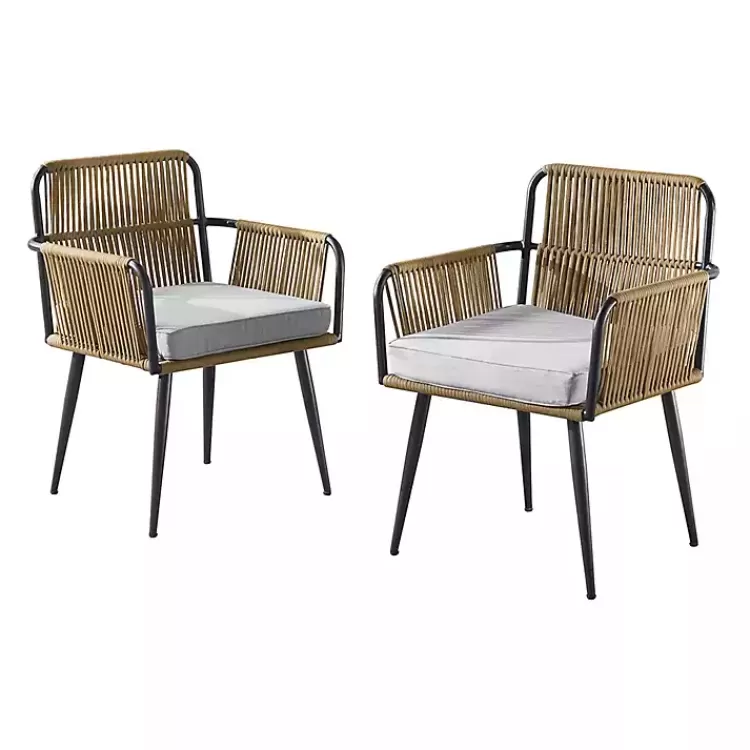 Woven Neutrals 2-pc. Outdoor Armchair Set>Kirklands Home Flash Sale