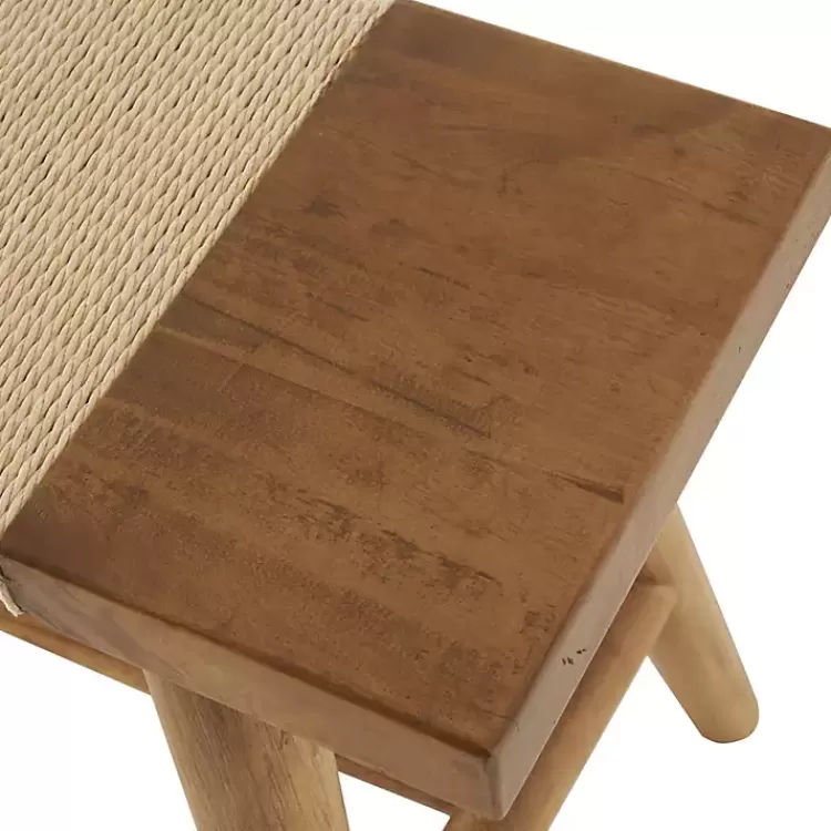 woven_rope_narrow_wood_bench_3.webp Woven Rope Narrow Wood Bench>Kirklands Home Online