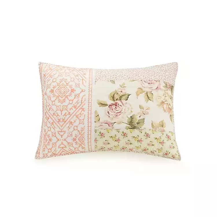 yellow_and_pink_patchwork_blooms_fullqueen_quilt_2.webp Yellow and Pink Patchwork Blooms Full/Queen Quilt>Kirklands Home Fashion