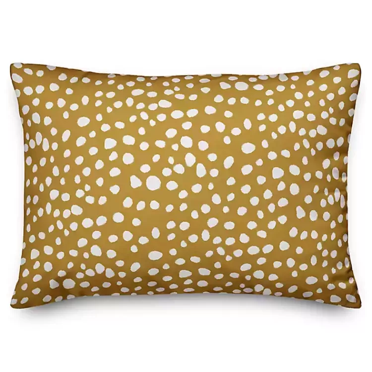 and White Polka Dot Relax Outdoor Pillow>Kirklands Home Fashion