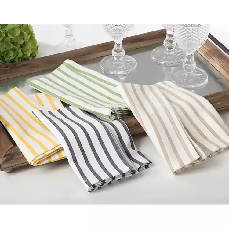 yellow_cheerful_striped_cotton_napkins_set_of__2.webp Yellow Cheerful Striped Cotton Napkins, Set of 4>Kirklands Home Flash Sale