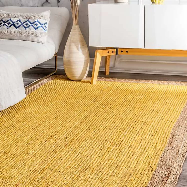 Yellow Eugene Woven Area Rug, 5x8>Kirklands Home Cheap