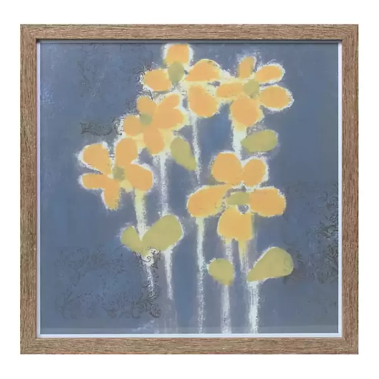 Yellow Floral Framed Art Print>Kirklands Home Best Sale