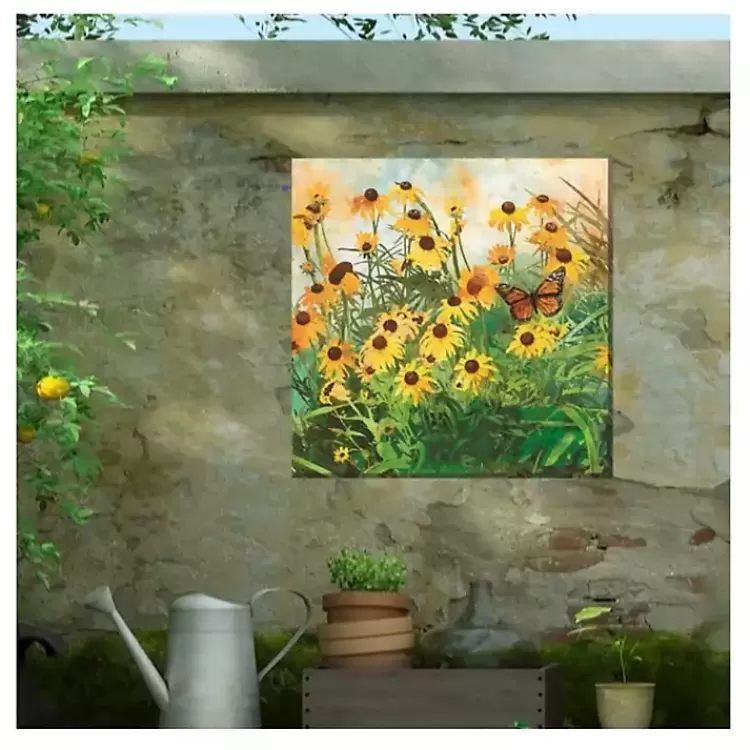 yellow_flowers_outdoor_canvas_art_print_2.webp Yellow Flowers Outdoor Canvas Art Print>Kirklands Home Store