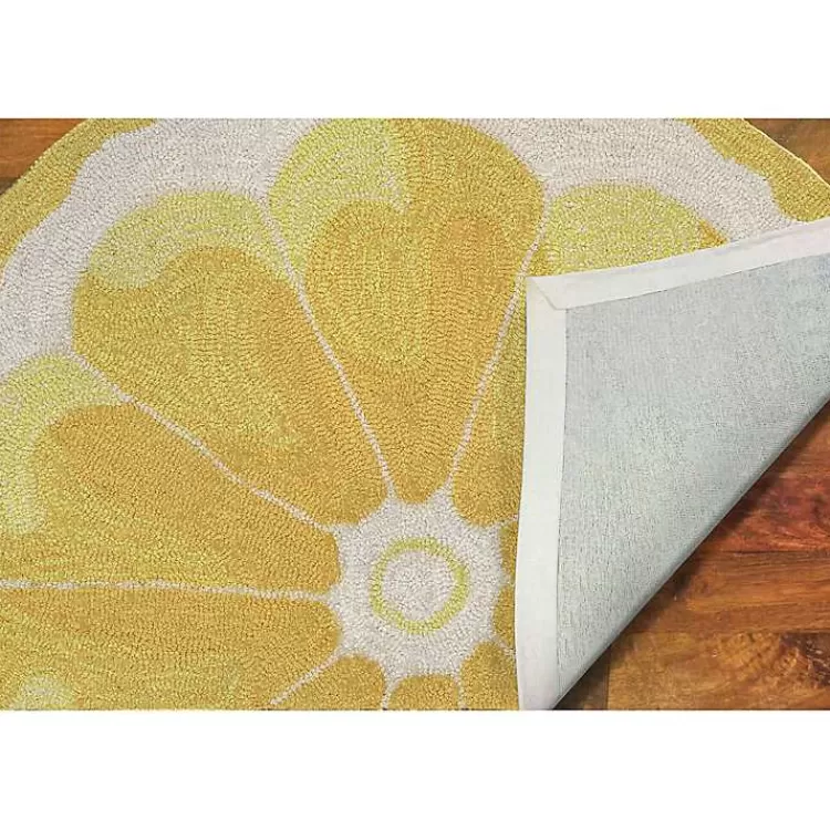 Yellow Lemon Indoor/Outdoor Accent Rug, 2x3>Kirklands Home Clearance