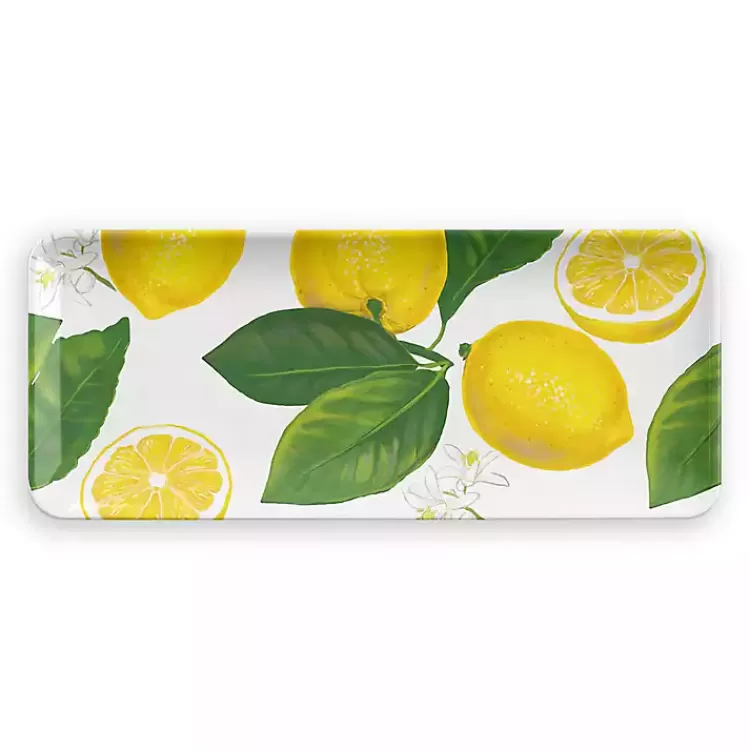 Lemon Melamine Serving Tray>Kirklands Home Hot