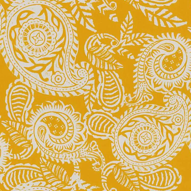 Yellow Paisley Outdoor Settee Cushion>Kirklands Home Discount